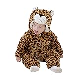 FashionFits　冬着ぐるみ 子供用　豹レオパード着ぐるみ　 動物パジャマ/動物仮装衣装　 Medium