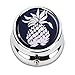 Guojew Navy pineapple Custom Fashion Round Pill Box Tablet Holder Pocket Purse Organizer Case Decoration Box