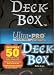 BLACK - Ultra PRO Confetti Gaming Deck Box - Includes 50 Pack of Standard Size Spectrum Black Deck Protectors and Sleeves