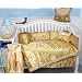 Golden Dragon Silky Baby Crib Nursery Bedding Set 10pcs
