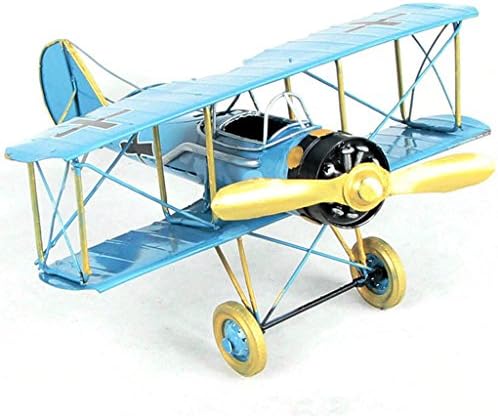 TwinkleArt World War II Biplane Model Metal Handicraft for Gift Desk Decor