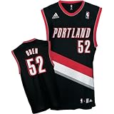 Men's Portland TrailBlazers Greg Oden Black Replica Jersey - L