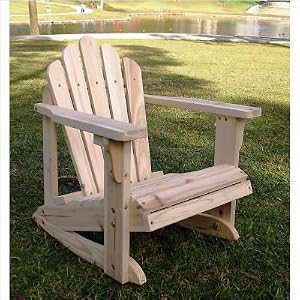 Westport Kids Adirondack Rocker Chair Color: Natural by