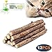WoLover Silvervine Sticks for Cats, Natural Catnip Matatabi Chew Sticks Teeth Molar Chew Toys for Cat Kitten Kitty (at Least 12 PCS)