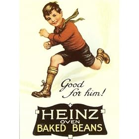 1353 EXTRA LARGE HEINZ OVEN BAKED BEANZ METAL ADVERTISING WALL SIGN RETRO ART