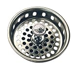Danco 80900 Basket Strainer with Rubber Stopper, Chrome