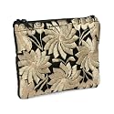 Cotton and Velvet Gold Coin Purse "Time for Change Coin Purse [Gold]" -Fair Trade Gifts