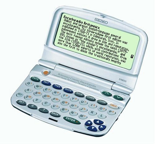 Seiko ER-8000 Britannica Concise Encyclopedia, Concise Oxford English Dic., Concise Oxford Thesaurus, Oxford Concise Dic. of Quotation elektronisches Wörterbuch