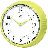 UPC 731742094032 product image for Infinity Instruments Aura Retro 9-1/2-Inch Metal Wall Clock | upcitemdb.com