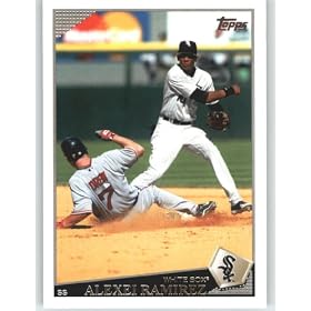 2009 Topps Baseball Card # 585 Alexei Ramirez - Chicago White Sox - Shipped In Protective Screwdown Display Case!