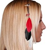 Tampa Bay Buccaneers Team Color Feather Hair Clip