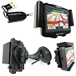Magellan Roadmate 5045 3065 3055 3045-LM 3045-MU 3045 2045 2036-MU 2036 2035 GPS Dashboard/Windshield Mount Kit by ChargerCity w/360° Viewing GPS Holder Cradle, Suction Cup Mount, Dashboard Disk & Micro SD USB Card Reader (ChargerCity® Manufacture Replacement Warranty)