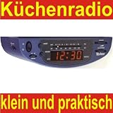 51iLjdutazL. SL160  Küche: Küchenradio Radio Unterbau Wecker Uhrenradio Blau