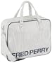 Fred Perry Retro Navy and Off White Striped Flight Bag