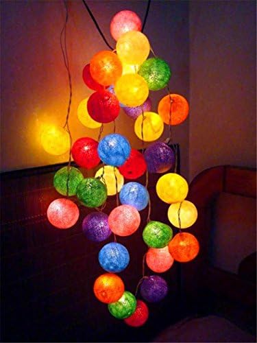 2016 Fashionable LED Light String Mixed Color Christmas Light Super Beautiful Led Fairy String Light Most Polular Light String with 20 Tailand Big Ball for Christmas