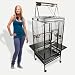 Bird Cage Large Cockatiel Parakeet Finch Cage Playtop Gym Perch Stand