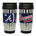 Atlanta Braves Travel Mug: 15 oz Stainless Steel Travel Tumbler