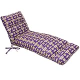 NCAA LSU Tigers Purple Chaise Lounge Cushion