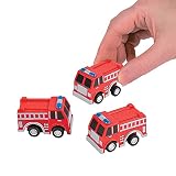 Fun Express Fire Truck Firetruck Engine Pullbacks Toy - 12 pieces