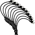 Etekcity 10 Pack Power Extension Cord Cable Strip, 16AWG/13A, UL Listed, 2015 Upgraded Version, Black