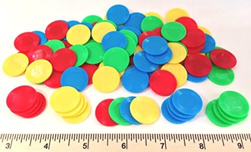 4 Color Stacking Math Counting Chips 100 Pack