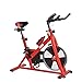 Soozier Upright Stationary Exercise Cycling Bike w/ LCD Monitor – Red and Black