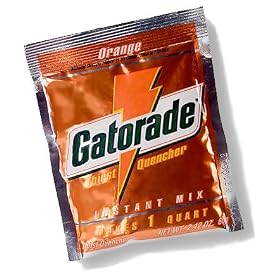 Gatorade 2.12 oz. packet (makes 1 Qt) - Orange - 10/pack