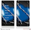 Zune HD Skin - Barbwire Heart Blue by WraptorSkinz