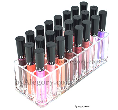 Acrylic Lip Gloss Organizer and Beauty Care Organizer - 24 Space Storage byAlegoryTM