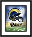 St. Louis Rams Team Logo and Helmet Collage Framed 8x10 Photograph