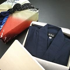父の日・高級風呂敷(赤富士)包み木箱入り作務衣 男性 無地 作務衣 /