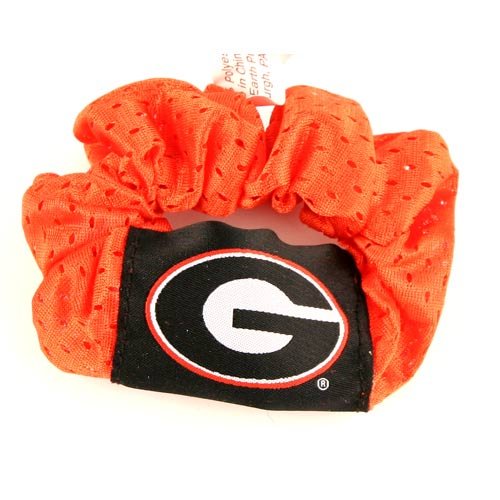 Georgia Bulldogs Red Hair Scrunchie - Hair Twist - Ponytail Holder