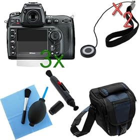 GTMax 8 Pcs accessories Bundle kit for Nikon Digital SLR D700