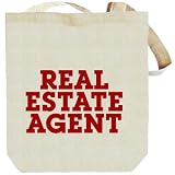 Real Estate Agent Occupations Tote Bag (Beige, Canvas, Unisex)
