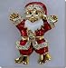 Jewelled Happy Santa Pin B3K62