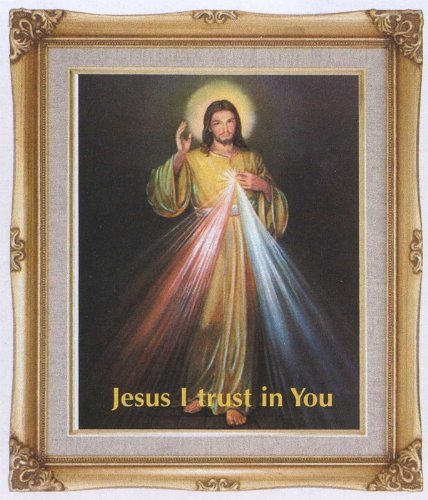 The Divine Mercy in English Framed Art, 16 x 20 - MADE IN ITALY