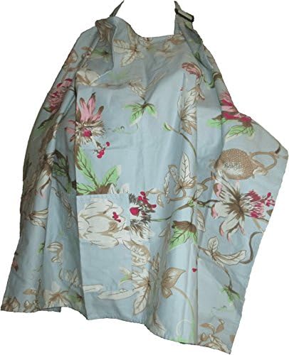 Kidelle(TM) Cotton Nursing Cover for Breastfeeding (Lt. Blue Colored Flowers)