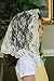 Ivory Cream childs veil lace mantilla Catholic church headcovering Mass - small