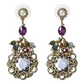Filigree Drop Earring - Goldtone