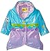 Kidorable Blue Mermaid PU All-Weather Raincoat for Girls With Fish Scale Trim and Star Buttons