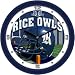 Glow Owl
Rice Owls NCAA Football Helmet Wall Clock