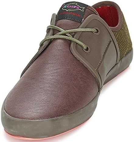 Fish n Chips By Base London Spam 2 Brown Olive Mens Trainers Shoes Boots -10