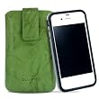 Original Blumax � Ledertasche Wished Gr�n f�r iPhone 4 mit Bumper oder iPhone 4S mit Bumper mit R�ckzugfunktion , Handytasche , Case , H�lle , Etui , Slide , Display Schutz , Secure