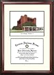 Lamar University Scholar Scholar Mahogany Framed Lithograph w/Diploma Opening