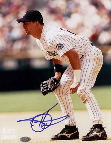 Buy Todd Helton Colorado Rockies - White Action2 - 8x10 Autographed Photograph by Mounted Memories