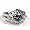 Sterling Silver Ring with Clear CZ - Size: 6-9