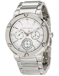 Vince Camuto Womens VC/5077WTSV Silver-Tone Multi-Function Bracelet Swarovski Elements Watch
