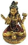 Metallic Gold Hindu God Shiva Statue Figure Lord