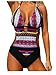 Fourcatz Womens One Piece Cut Out Swimwear Swimsuit