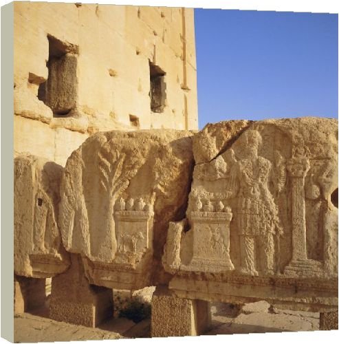Cover image : Roman Temple of Bel (Baal) - 40 Inch Canvas Print (101 cm) by Robert Harding